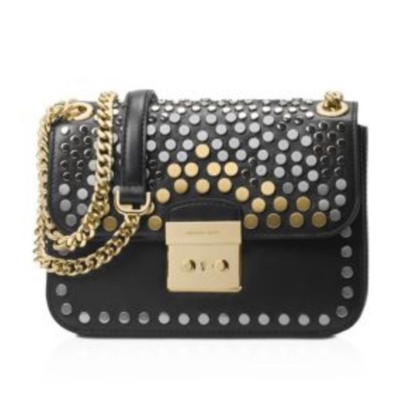 Limited Edition Michael Kors Jenkins Stud Shoulder/ Crossbody - Picture 3 of 12